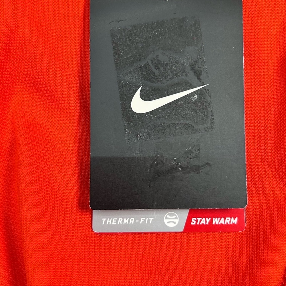 Nike Therma-Fit Training Hoodie Mens XL Orange Black Pullover  Sweatshirt NWT - Picture 13 of 15